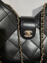Chanel Hobo 25A Дамска Черна Чанта От Висококачествена Телешка Кожа Код Brand Luxury Fashion33, снимка 3