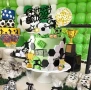 26 броя футбол футболист купа топка врата топер Happy birthday декорация торта , снимка 3