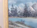 Две оригинални картини – маслени бои (Летен и Зимен пейзаж), снимка 7