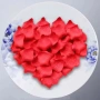 Изкуствени червени рози – 500 броя – за сватба, Свети Валентин и романтична декорация 10118, снимка 9