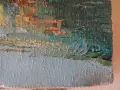 М. ИВАНОВ картина "Пейзаж от В. Търново" масло 1998 г, снимка 5