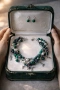 Сет колие тип чокър и обеци, снимка 2