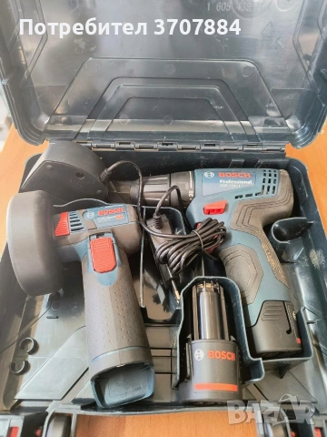 Нов, оригинален винтоверт Bosch GSR 120-LI, 12V/ъглошлайф Bosch GWS 12V-76 no