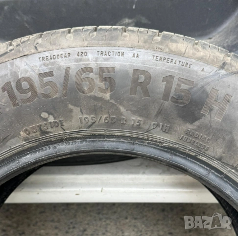 Continental Eco Contact 195/65/15 , снимка 3 - Гуми и джанти - 54488064