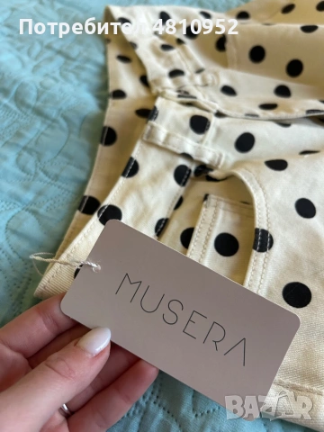 Дънки polka dot размер М, снимка 4 - Дънки - 54344869