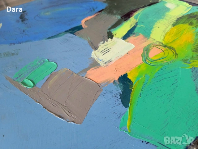 Уникална Картина с МАСЛЕНИ БОИ върху платно , снимка 6 - Картини - 54041914
