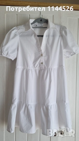 Нова бяла рокля Zara, XS
