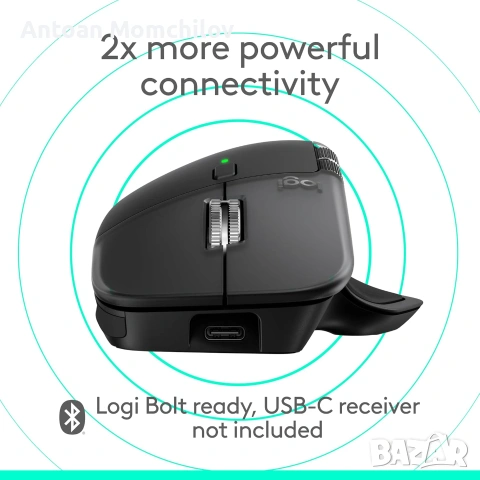 Мишка Logitech MX Master 4 for Mac Space Black, снимка 10 - Клавиатури и мишки - 55232457