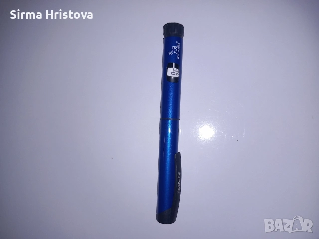 Нова инсулинова писалка NovoPen 4 (Novo Nordisk) – Сребриста/Синя, снимка 2 - Други - 54750569