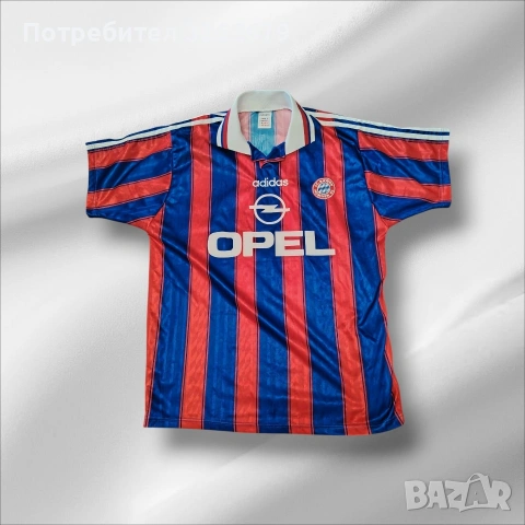 Adidas Bayern Munich 1995 matthaus ретро оригинална размер М, снимка 2 - Тениски - 54995952