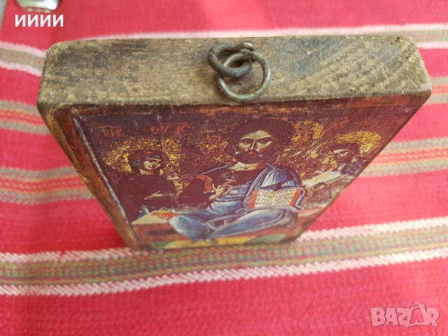 Стара икона, снимка 3 - Антикварни и старинни предмети - 54312606