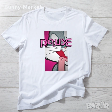 Дамски тениски PAUSE , тениска с къс ръкав , бяла тениска , t shirt pause , XS-3XL, снимка 4 - Тениски - 54130242