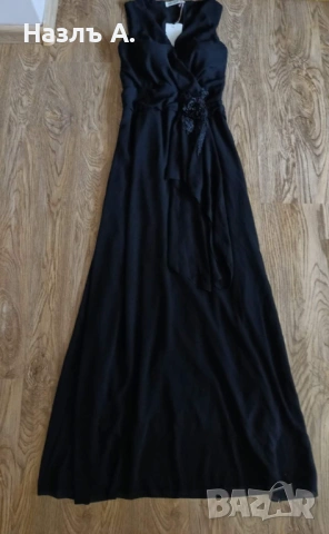 Дълга черна рокля 