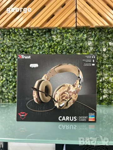 Геймърски слушалки Trust Carus GTX 322D - нови