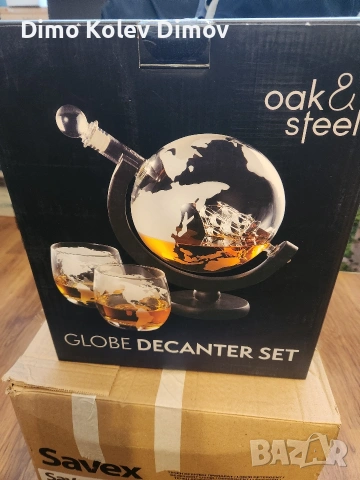 Globe Decanter Set - Комплект за уиски 