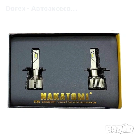 LED крушки (диоден комплект) Nakamoto М5 - H1/H4/H7/H8/H9/H11/ HB3/HB4/9012, снимка 2 - Аксесоари и консумативи - 55047847