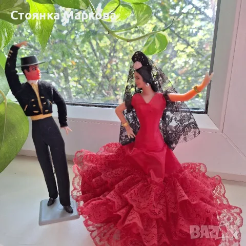Двойка испански танцьори на фламенко, снимка 2 - Декорация за дома - 55674152