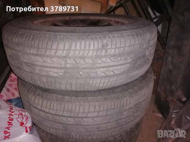 Летни гуми с железни джанти