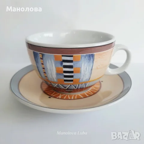 Порцеланова чаша за кафе/чай с подложна чинийка  Seltmann Weiden