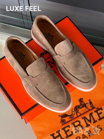 Hermes ⚜️ Естествен Велур , снимка 5 - Ежедневни обувки - 54392444