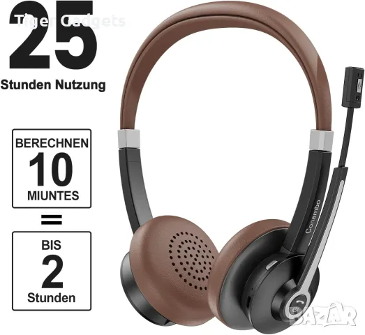 Conambo JBT700 Bluetooth слушалка с микрофон, USB донгъл, aptX HD и ENC шумопотискане, снимка 4 - Bluetooth слушалки - 55575759