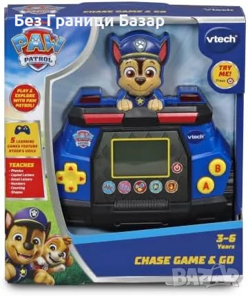 Нова PAW Patrol Chase VTech ръчна образователна играчка на английски детска игра с букви и цифри, снимка 7 - Образователни игри - 55565123