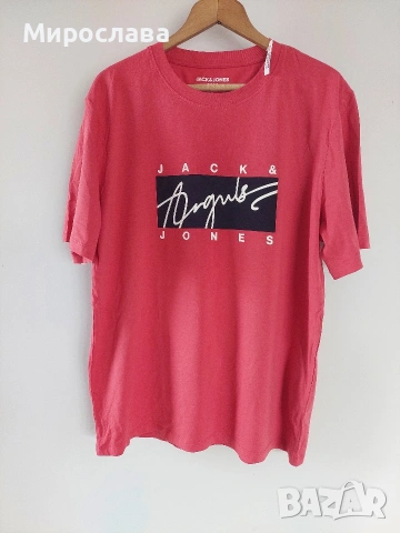 Нова мъжка тениска Jack&Jones XL червена