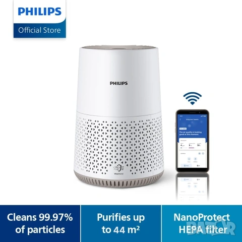Пречиствател Philips SMART Series 600i AC0650/10 HEPA до 44м² тих WiFi, снимка 7 - Овлажнители и пречистватели за въздух - 55056508
