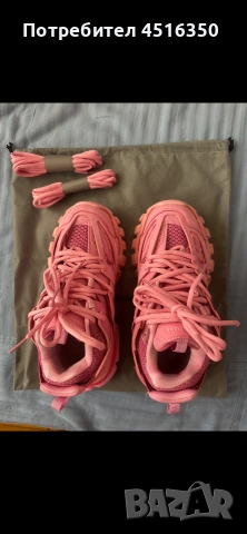 Дамски маратонки balenciaga track розови, снимка 3 - Маратонки - 55138727