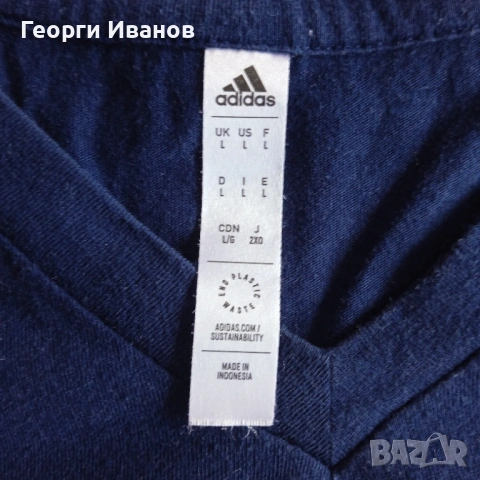 КАТО НОВА ADIDAS LEVSKI L OFFICIAL CLUB PRODUCT Navy Blue T-Shirt оригинална тениска Адидас Левски, снимка 6 - Тениски - 54549503