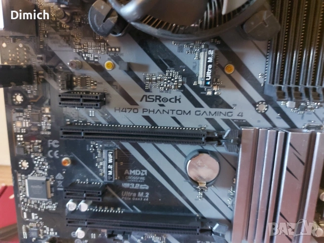 Дънна платка Asrock H470 phantom gaming 4 CPU i5 10500, снимка 2 - Дънни платки - 54810483