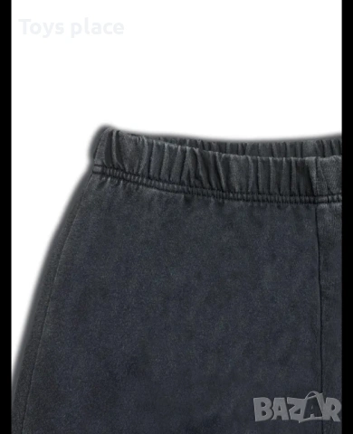 L/XL Нов комплект тениска и спортен панталон в графитен цвят, снимка 4 - Спортни екипи - 54740473