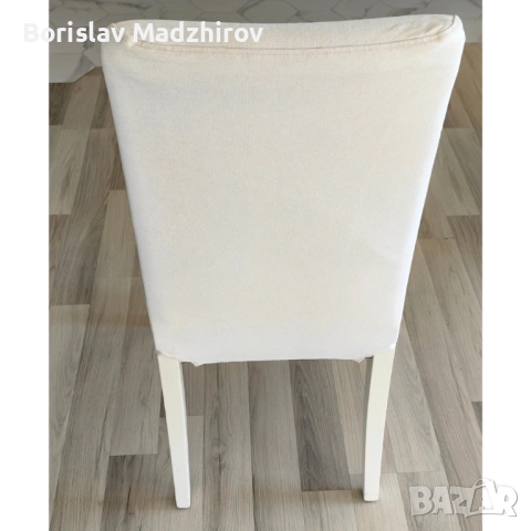 Трапезни столове IKEA Henriksdal – бели / бежови 6 броя, снимка 2 - Столове - 54678352
