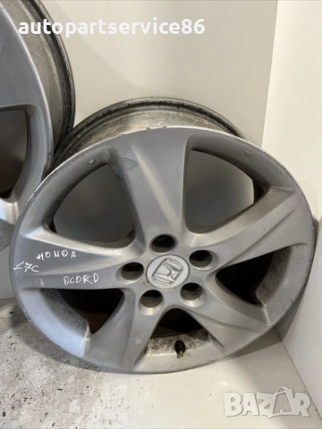 Джанти алуминиеви 5 спици 7.5x17 за Honda Accord 2.2 I-DTEC (2009), снимка 3 - Части - 54454811