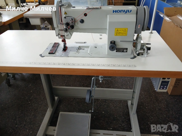 Двуиглова шевна машина с троен транспорт 10 мм