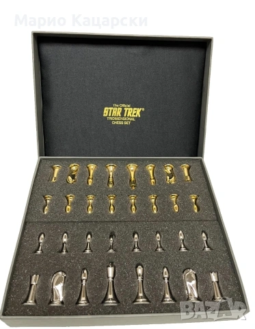 Franklin Mint Star Trek Tridimensional Chess Set Pieces (1994) – оригинал , снимка 2 - Други стоки за дома - 53979166