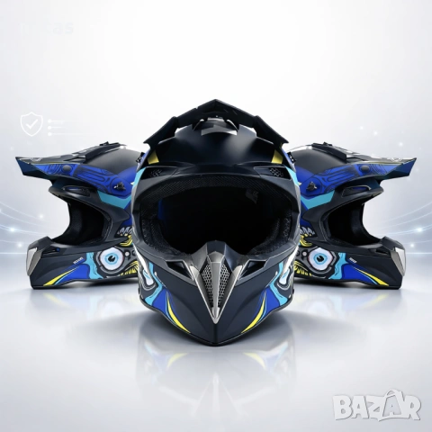 Кросова каска SPARK, Full Face, DOT Сертификат, Размер: S; M; L; XL, снимка 10 - Аксесоари за велосипеди - 50477896