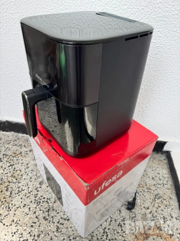 Фритюрник с Горещ Въздух Еърфрайър с Пара Ufesa Parrot, 6L, 1800W – Двойно Нагряване и 10 Програми!, снимка 3 - Фритюрници - 54486121