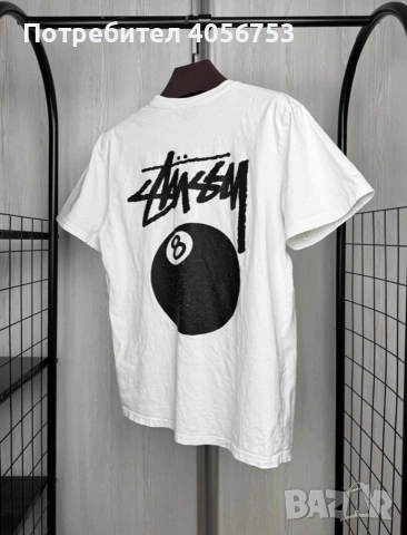 Stussy тениска бяла , снимка 2 - Тениски - 54956478