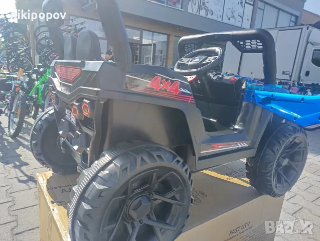 TEXAS акумулаторен джип FAST UTV син, снимка 5 - Детски велосипеди, триколки и коли - 55440127