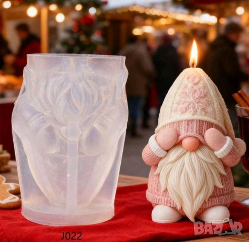 Молд гном с шапка 