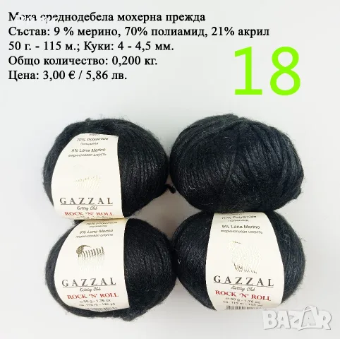 Евтини прежди в малки количества - нови и остатъци , снимка 15 - Други - 52029847