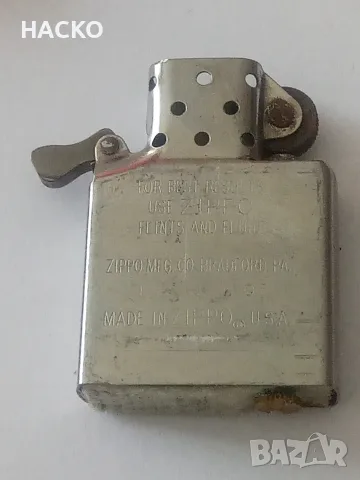 Запалка ZIPPO с Полиран Хромиран Корпус и Емблема на Гекон 100% Оригинална Внос от Англия, снимка 9 - Запалки - 55301471
