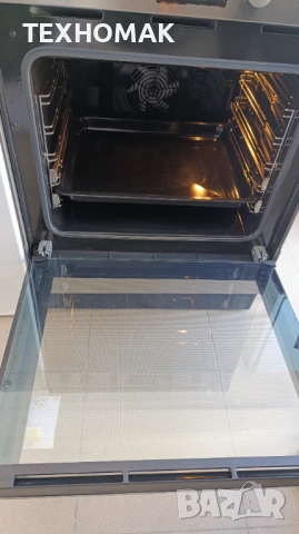 Свободностояща фурна AEG  с керамичен плот,  инокс широка 60 см. пуш бутони , снимка 6 - Печки, фурни - 54230522