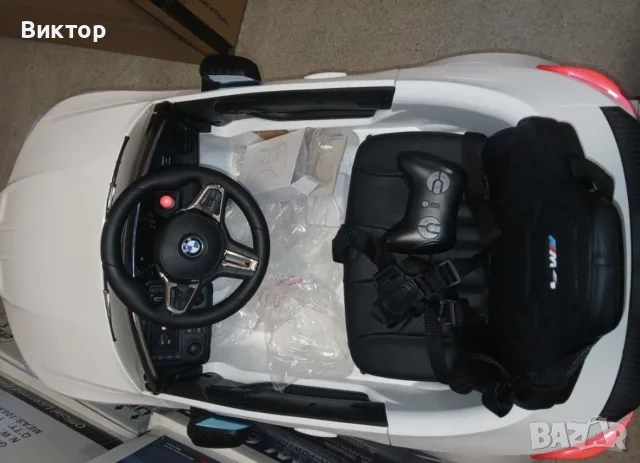 ПРОМО Акумулаторна кола BMW M4 с меки гуми , кожен салон , 12V, снимка 6 - Коли, камиони, мотори, писти - 55406988