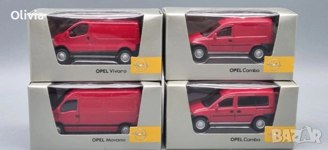 1:64 Opel Combo, Opel Movano, Opel Vivaro - NOREV 