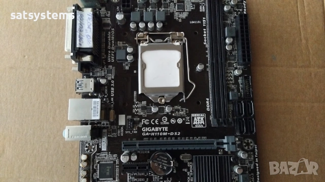 Дънна платка Gigabyte GA-H110M-DS2 Socket LGA1151, снимка 3 - Дънни платки - 53939542