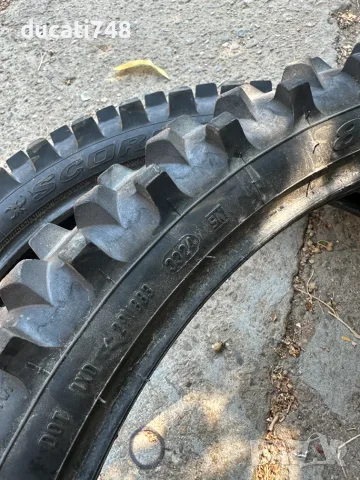 Предна и задна мотокрос гуми - 110/90/19 - 80/100/21 - Pirelli, снимка 9 - Гуми и джанти - 55532646