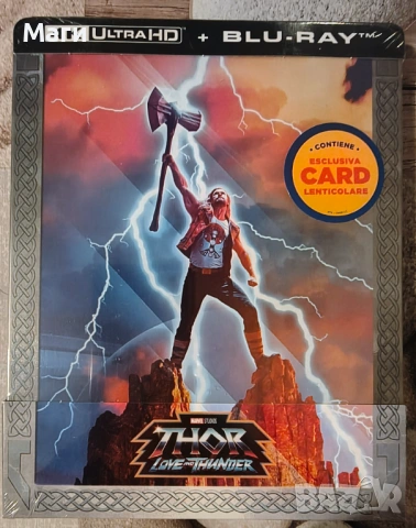 Thor: Love and Thunder /  EXCLUSIVE COLLECTOR EDITION 4K Ultra HD Steelbook +  Blu-ray) без Бг суб
