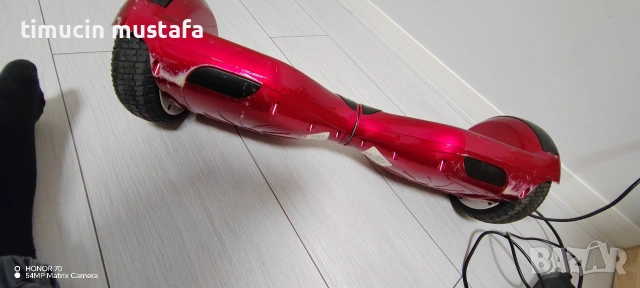 Червен Hoverboard 6.5" LED + Bluetooth тонколона, снимка 4 - Скейтборд, ховърборд, уейвборд - 55253575